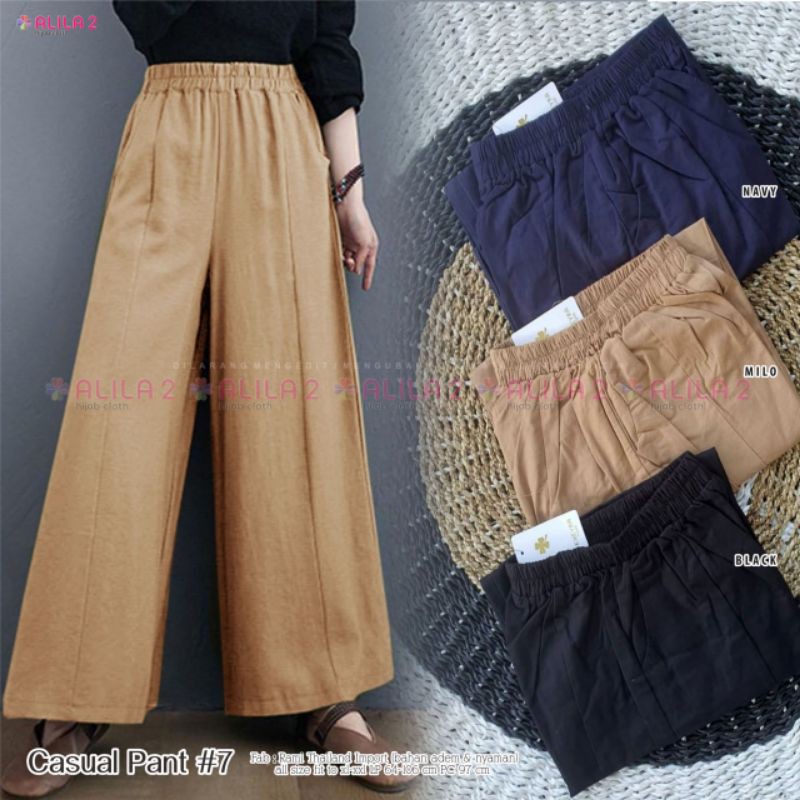 casual pants #7 celana bahan by Alila