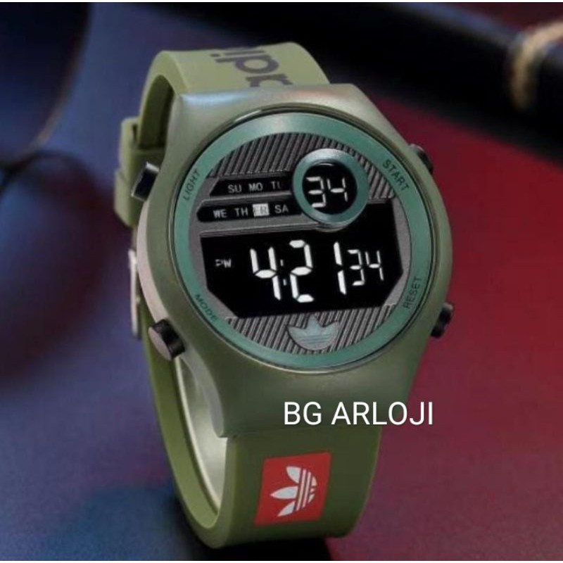 Jam Tangan Pria ADIDAS Digital 9890 Ruber Sport