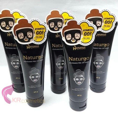 HANASUI naturgo peel off mask masker komedo tube 60 gr