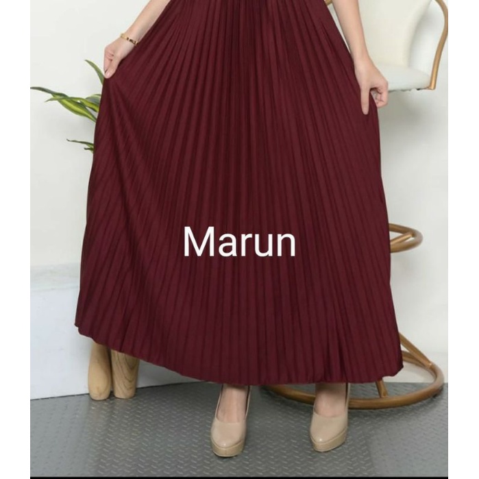 ROK PLISKET/PLEATED SKIRT PANJANG