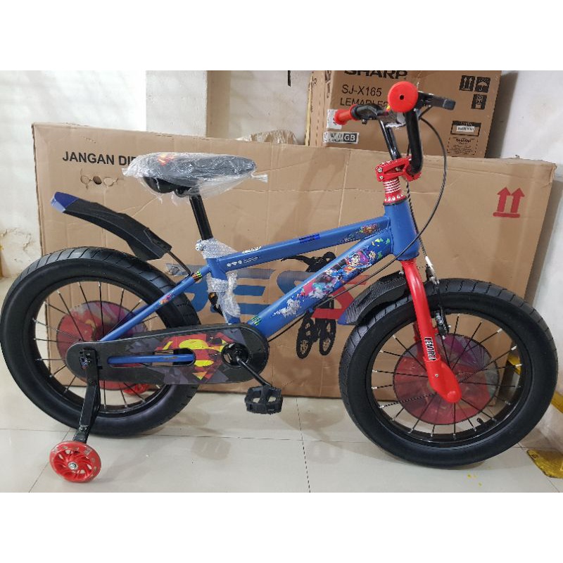 Sepeda Anak Sepeda BMX 18 inch CENTRUM SUPERMAN ( BAN JUMBO 3.0 ) ( Warna Biru / Blue )