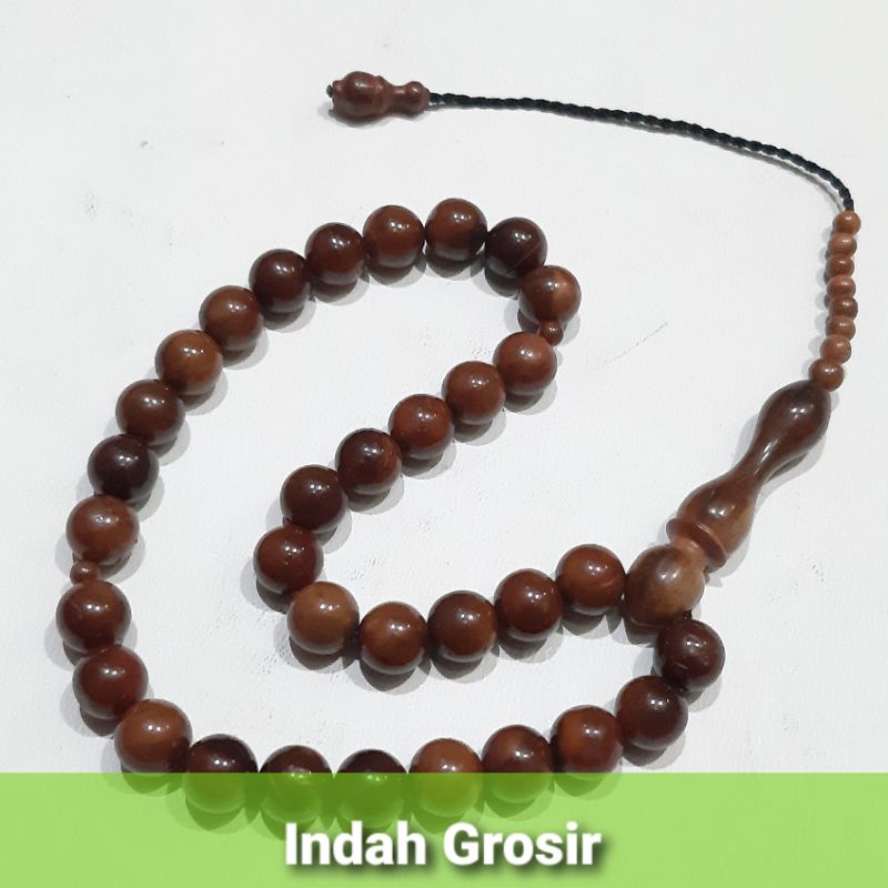 Tasbih Kaoka Coklat atau Hitam 10mm 33Butir Original