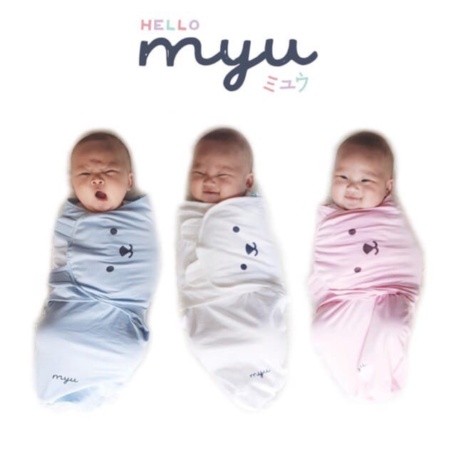 HELLO MYU Instant wrap / Bedong Instan / swaddle bayi lucu