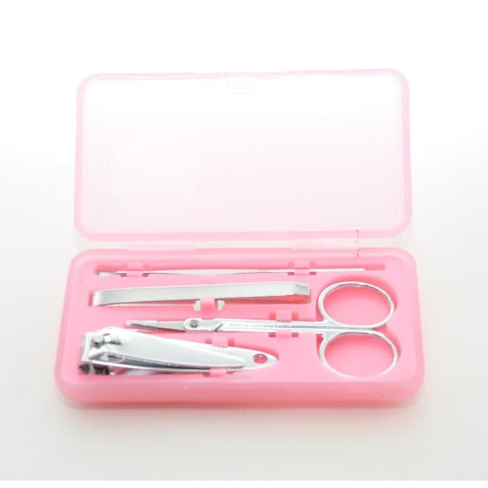 MANICURE PEDICURE SET GUNTING KUKU PINSET GUNTING ALIS ISI 4 SOUVENIR WEDDING 4IN1 VA217