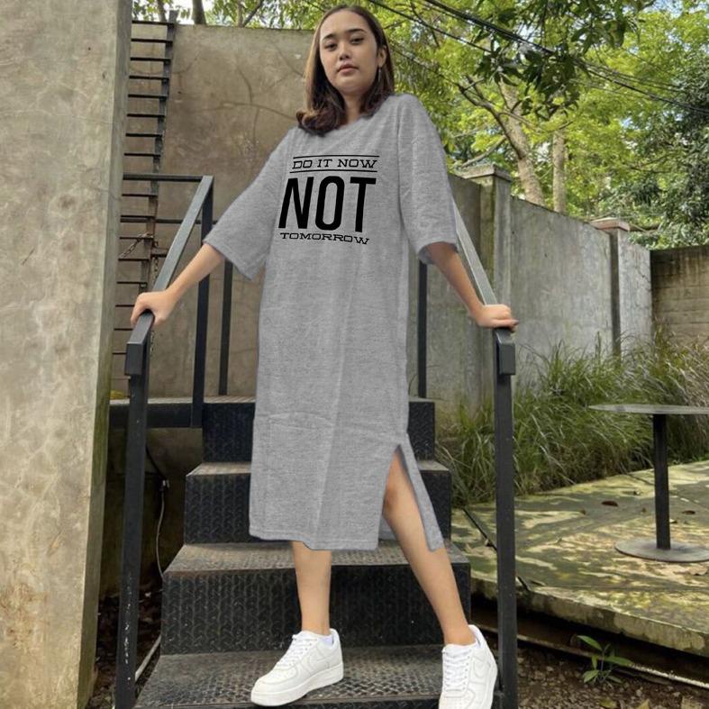 Baju Dress Oversize Tunik Premium Oversized Dress Tshirt NOT
