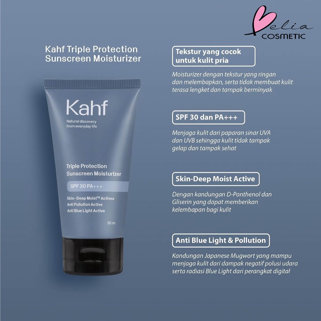 ❤ BELIA ❤ KAHF Skincare Cowok Halal (✔️BPOM) Face Wash | Face Serum | Face Spray | Serum Jenggot Eau de Toilette Laki-laki Man