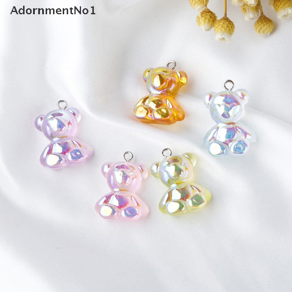 (AdornmentNo1) 10pcs Liontin Bentuk Beruang Untuk Kalung / Gelang / Anting Diy