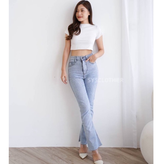 CELANA JEANS WANITA LONG ALANA BOOTCUT