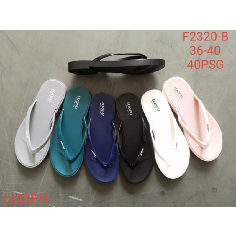 SENDAL JEPIT KARET WANITA LUOFU TERBARU,SANDAL JELLY PEREMPUAN NYAMAN,LUOFU F2320-B, WEGJES JEPIT KARET PEREMPUAN.