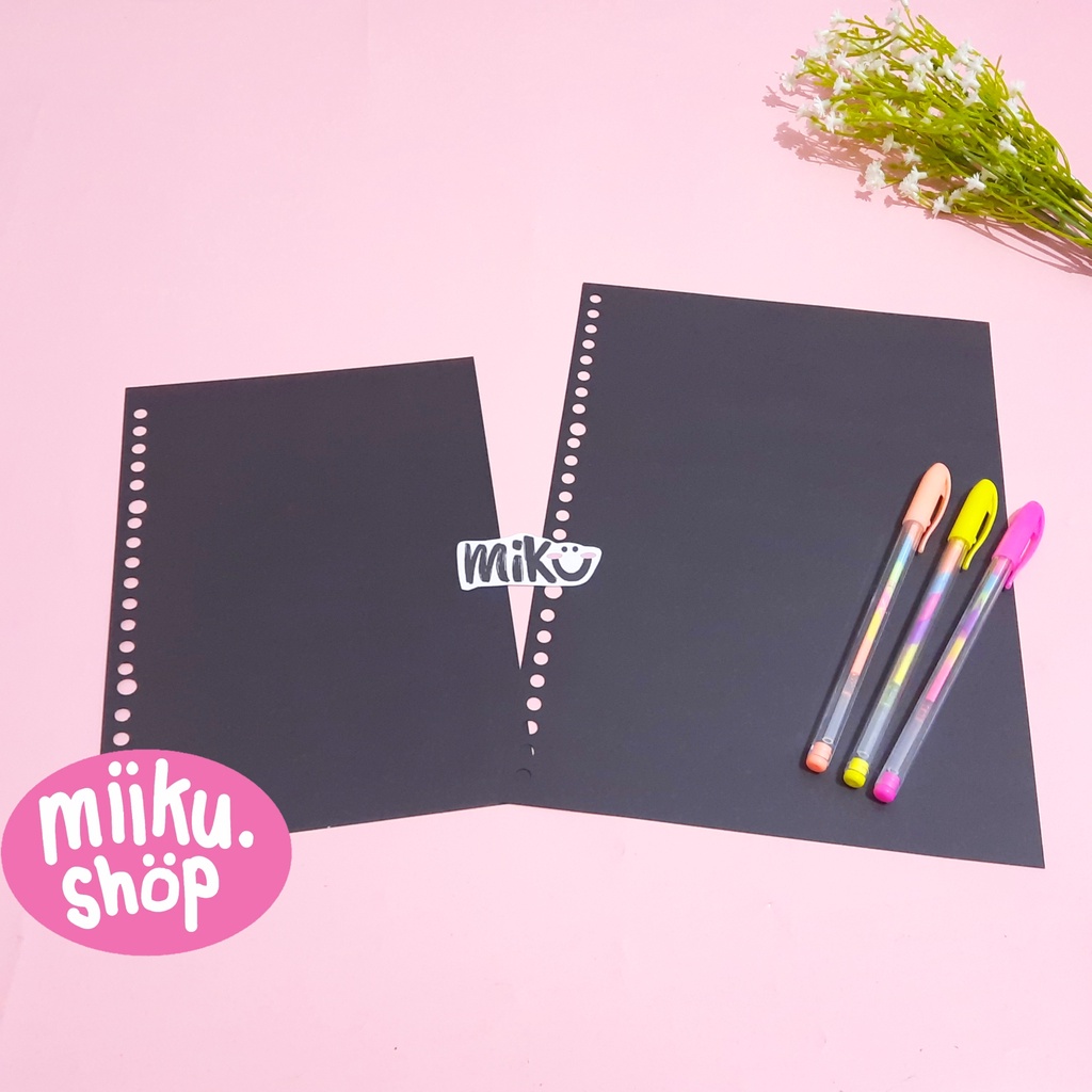 

[A5 & B5] POLOS LOOSE LEAF ISI BINDER HITAM