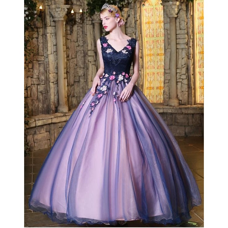 Gaun Pengantin 0390917 Ungu Wedding Gown Wedding Dress