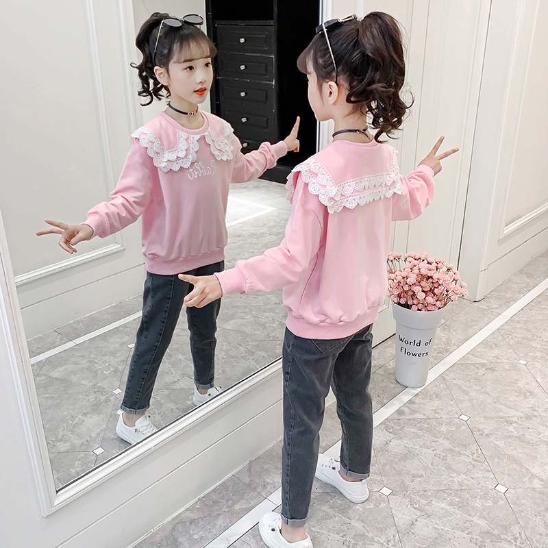 CHUBBI 69 Setelan Set Anak Besar Perempuan Kaos Rabbit + Jeans