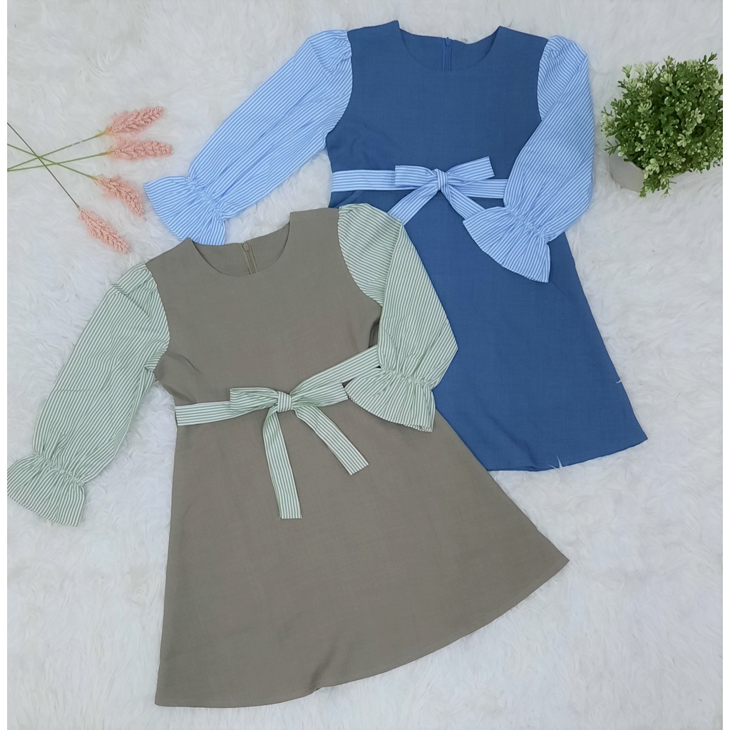 Queen kids Capella Dress Anak 904 /Baju Anak Perempuan /Dress Fashion For Kids /Dress Lengan Panjang