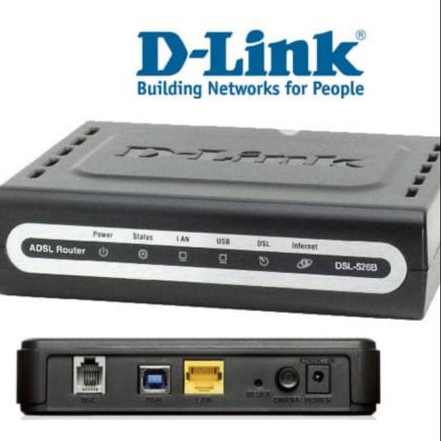 D-LINK ADSL 2 / ADSL 2 + MODEM ROUTER DSL-526B