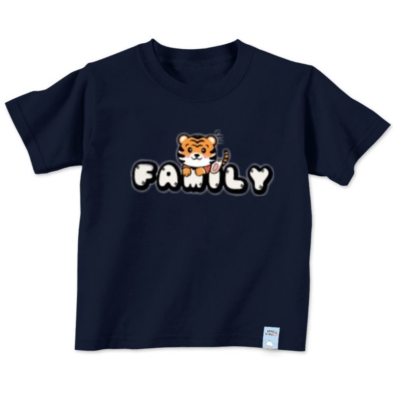 Kaos Anak Bertulisan Family Baju Anak Gambar Macan Fam Kaos Oblong anak Baju Distro Anak Usia 2 sampai 10 Tahun