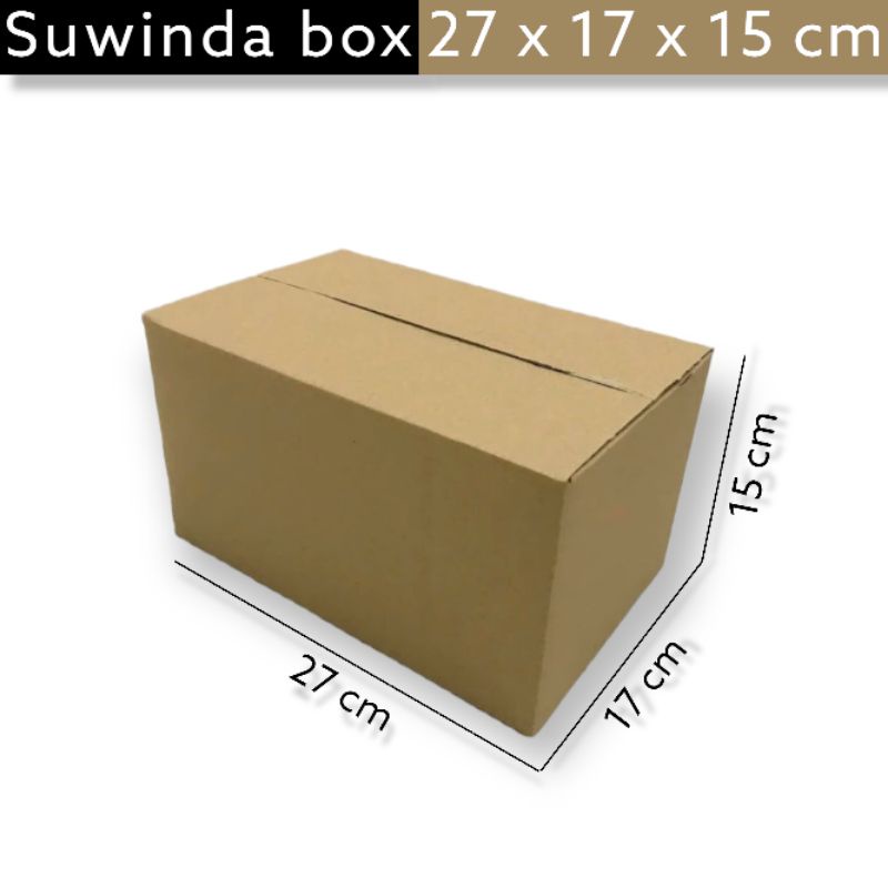 

Kardus karton uk. 27x17x15 cm Kotak Box ST untuk packing Souvenir -dll