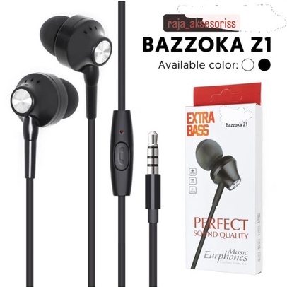 (RA) HF HANDSFREE BAZZOKA Z1 / EARPHONE BAZZOKA Z1 EXTREEME BASS