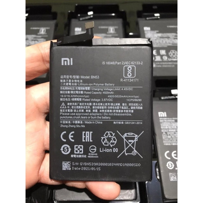 Battery Batere Batre Baterai Xiaomi Redmi Note 9 - Redmi Note 9 Pro BN-53 BN53 BN 53