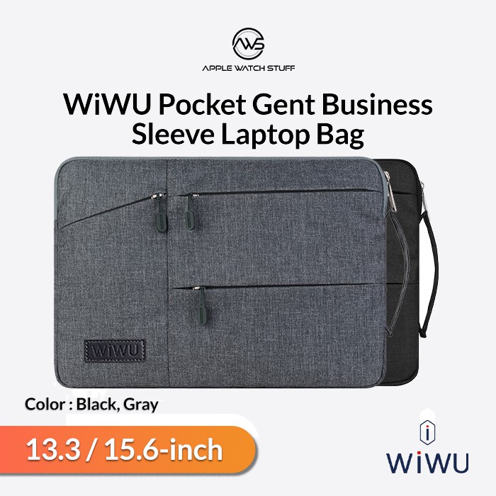 WiWU Pocket Gent Business Sleeve Laptop Bag for MacBook Air/ Pro