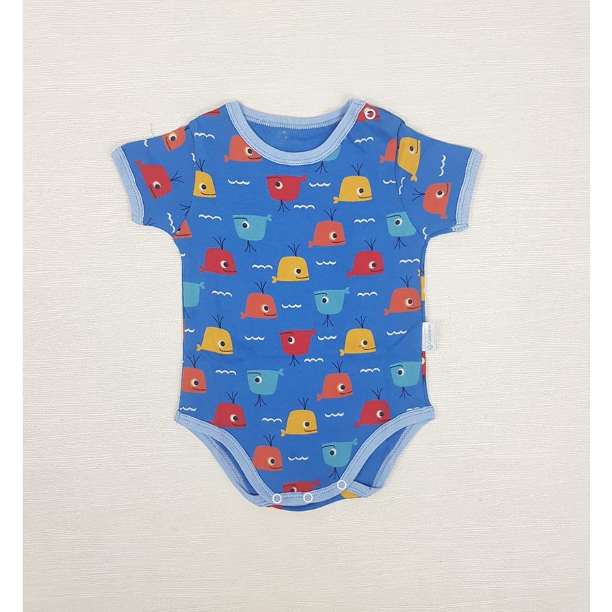 Cottonaries - Bodysuit bayi Cottonaries - organik cotton (katun organik) - Whales