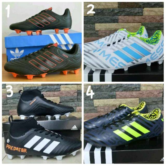 HARGA GROSIR SEPATU SEPAK BOLA ADIDAS GRADE ORI SIZE DARI 38 39 40 41 42 43