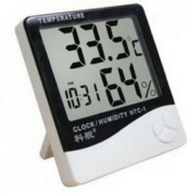 DIGITAL TEMPERATURE HUMIDITY HYGROMETER CLOCK