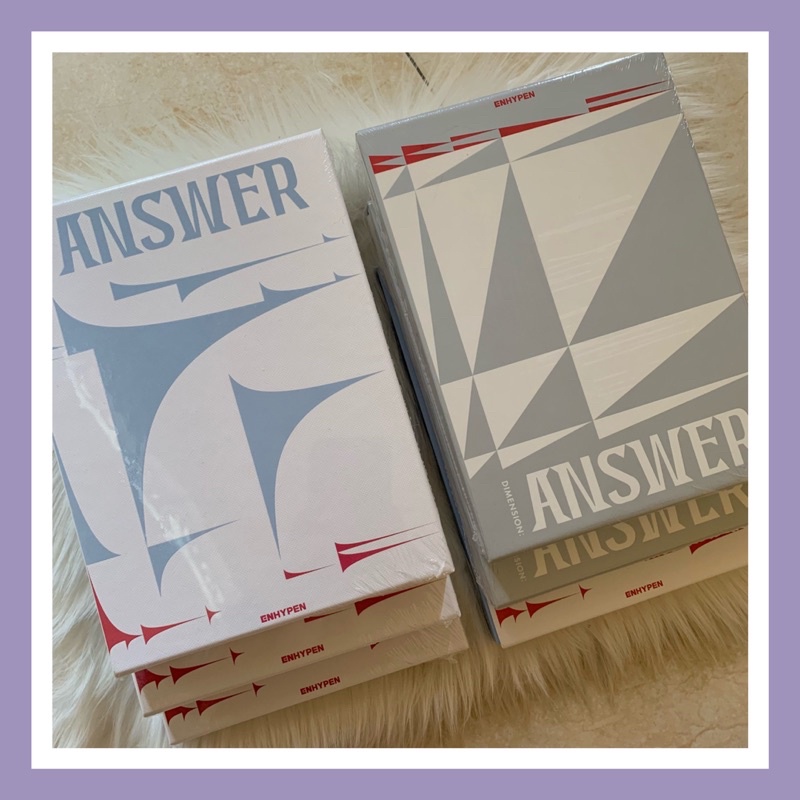 ALBUM SEALED UNSEALED OFFICIAL ENHYPEN DIMENSION ANSWER WITH PRE ORDER BENEFIT