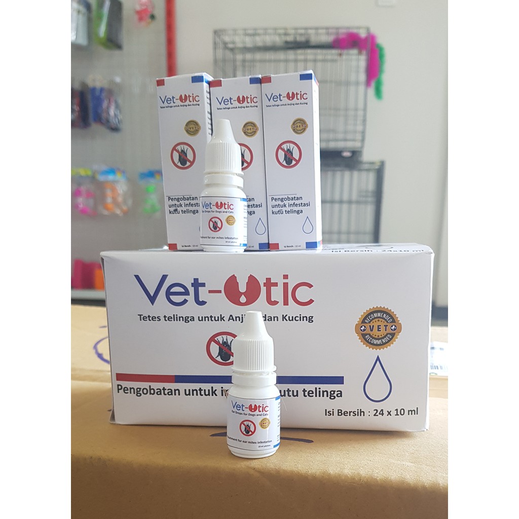 Obat Anti Kutu Telinga / Ear Mites Kucing Anjing VET OTIC 10 ML