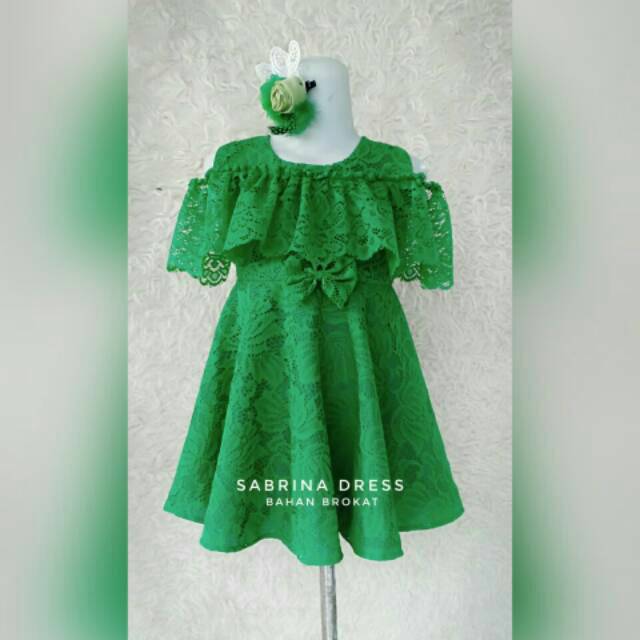 Ethnickidswear Sabrina Dress Brokat Anak Sabrina Anak Sabrina Brokat Baju Natal Anak