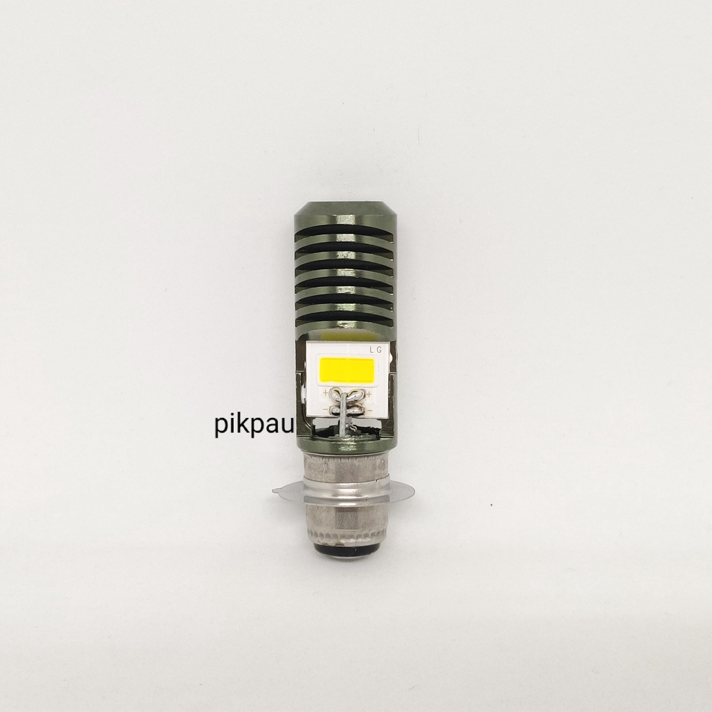 Pikpau Lampu Depan H6 lampu Utama Led High Low Jauh Dekat 2 sisi 12 volt AC DC Putih motor Matic Bebek