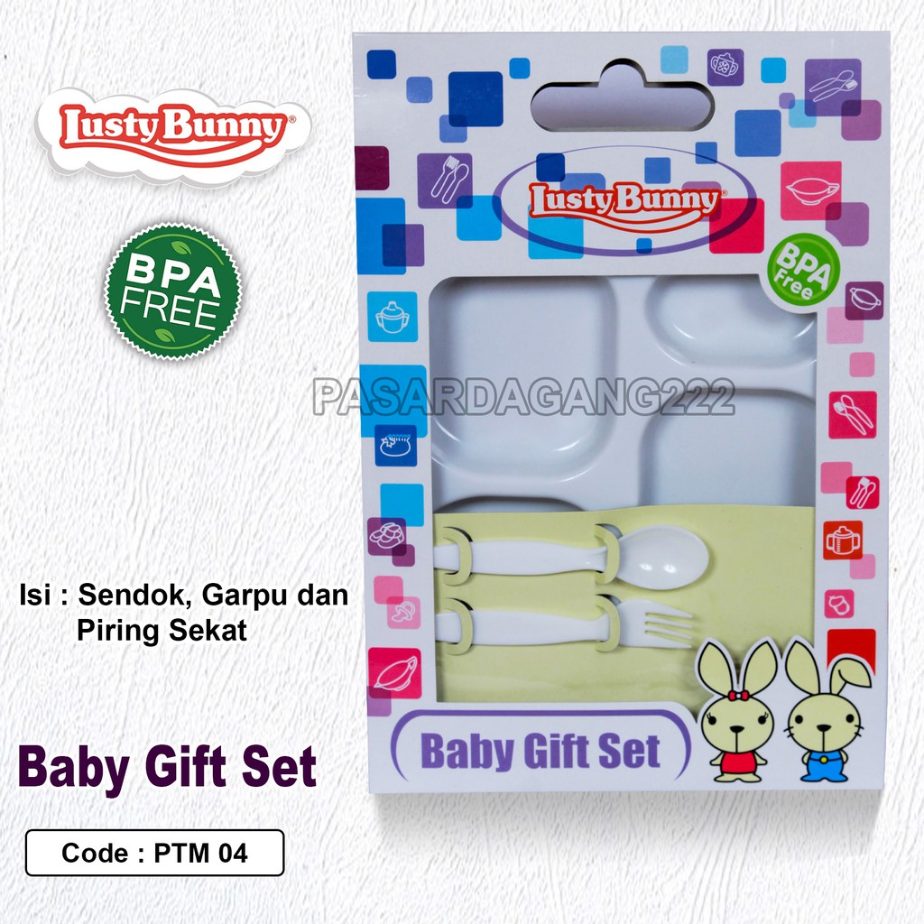 LUSTY BUNNY FEEDING SET PERALATAN MAKAN BAYI 1383