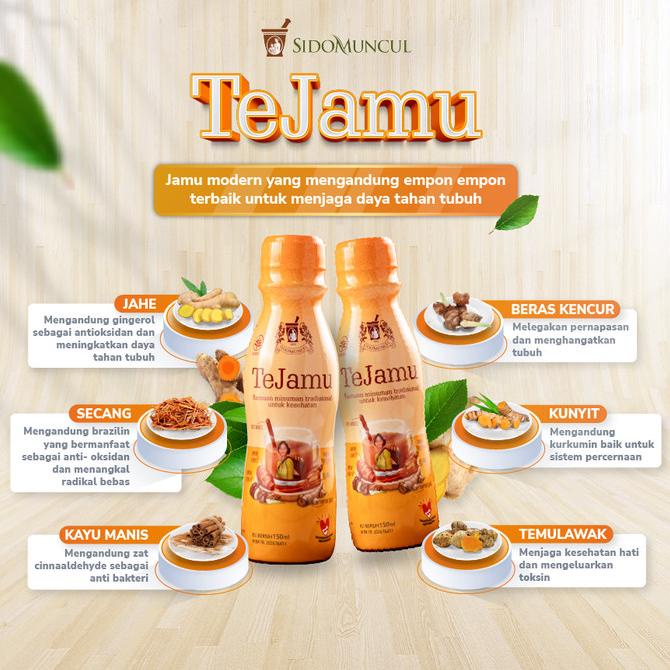 

Minuman Tradisional TeJamu Empon Jahe 150ml Daya Tahan - Buy 5 Get 1