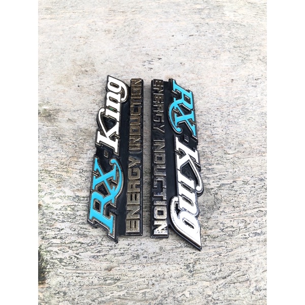 original emblem box aki cover side hijau yamaha rx king rxking scond copotan
