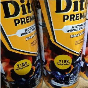 Cat Pilok Diton Premium 9189 RACING YELLOW  400ml . TAHAN BENSIN