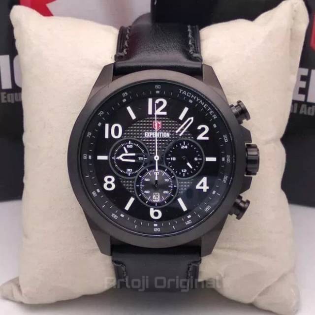 JAM TANGAN PRIA EXPEDITION E6779 FULL BLACK ORIGINAL