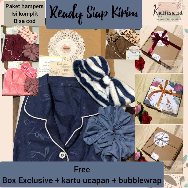 Hampers Gift Box Kado Piyama Baju Tidur Cewek Birthday, Graduation, Anniversary, Wedding, Ulang Tahu