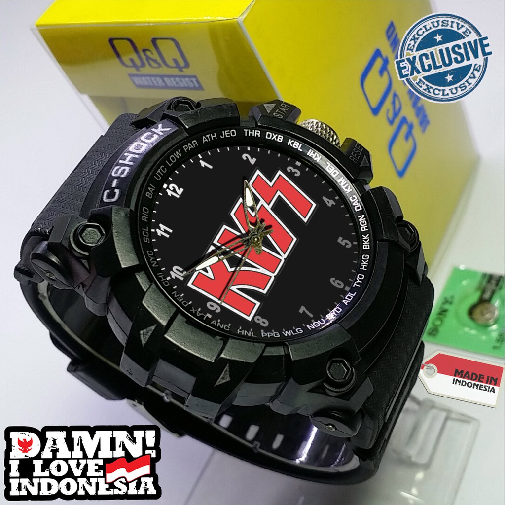 (EXCLUSIVE ) JAM TANGAN KISS WATER RESIST FREE BOX DAN BATREI - NO.8