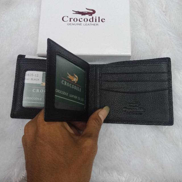 Dompet lipat Pria Cro Codile Leather import