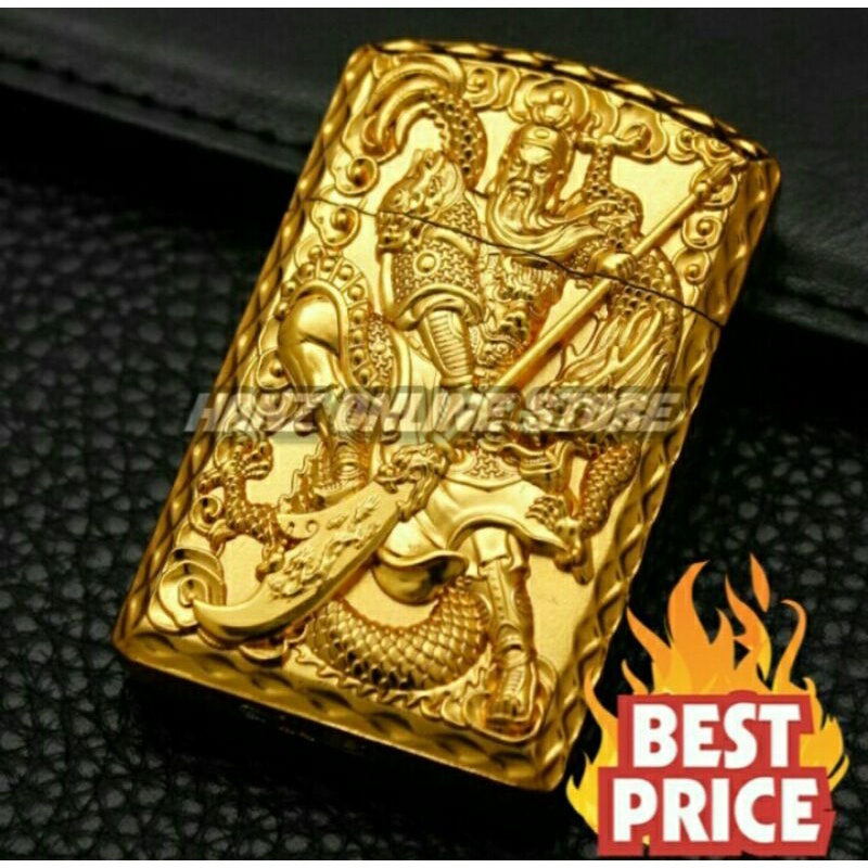 Cod Korek Api Gas mas Guan yu gong Mf-362 Korek Api gold