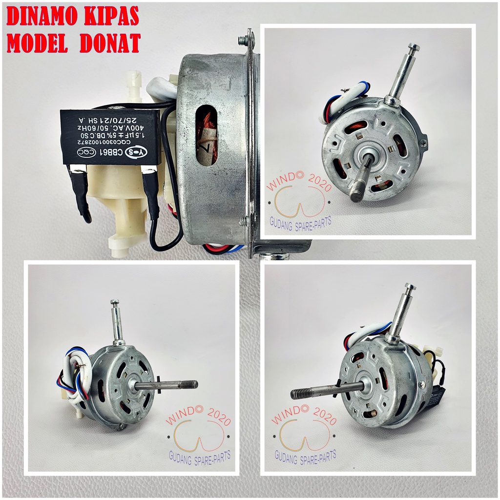 MOTOR DINAMO KIPAS ANGIN COSMOS MODEL BARU / NEW MODEL BAKPAO , DONAT 16&quot; INCH GULUNGAN TEMBAGA