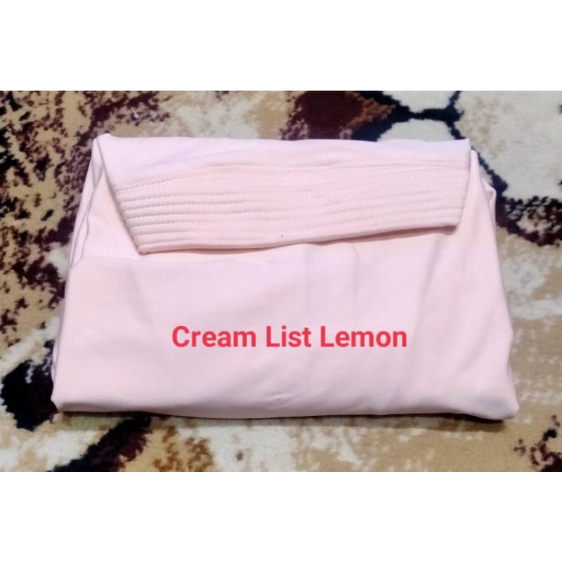 HIJAB JERSY LIST, KRUDUNG INSTAN JERSY JOYA UK XL-CREAM