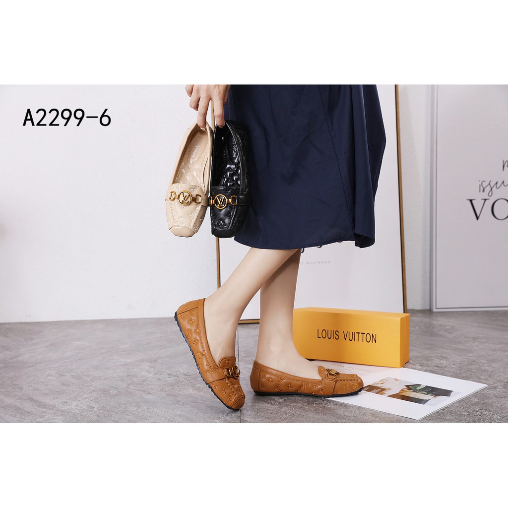 Leather Loafers Flat A2299-6