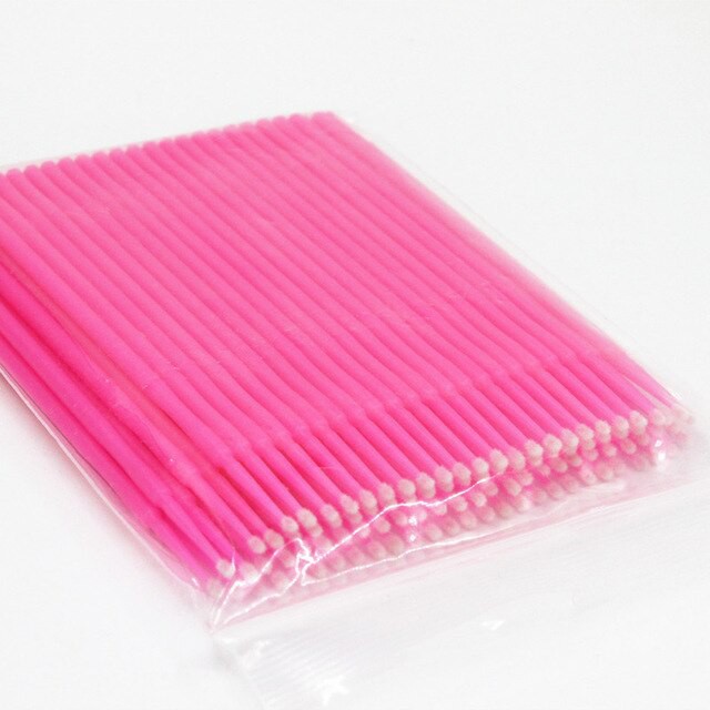 100pcs Mikro Brush for Eyelash Extension Sikat Bulu Mata Remover Lash