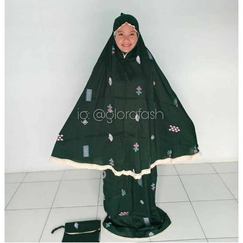 Mukena rayon adem bordir Tasikmalaya