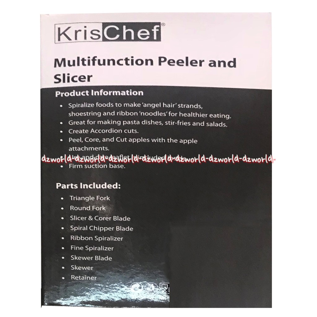 Krischef Multifunction Peeler And Slicer 2 In 1 Pengupas Dan Pengiris Sayur Dan Buah