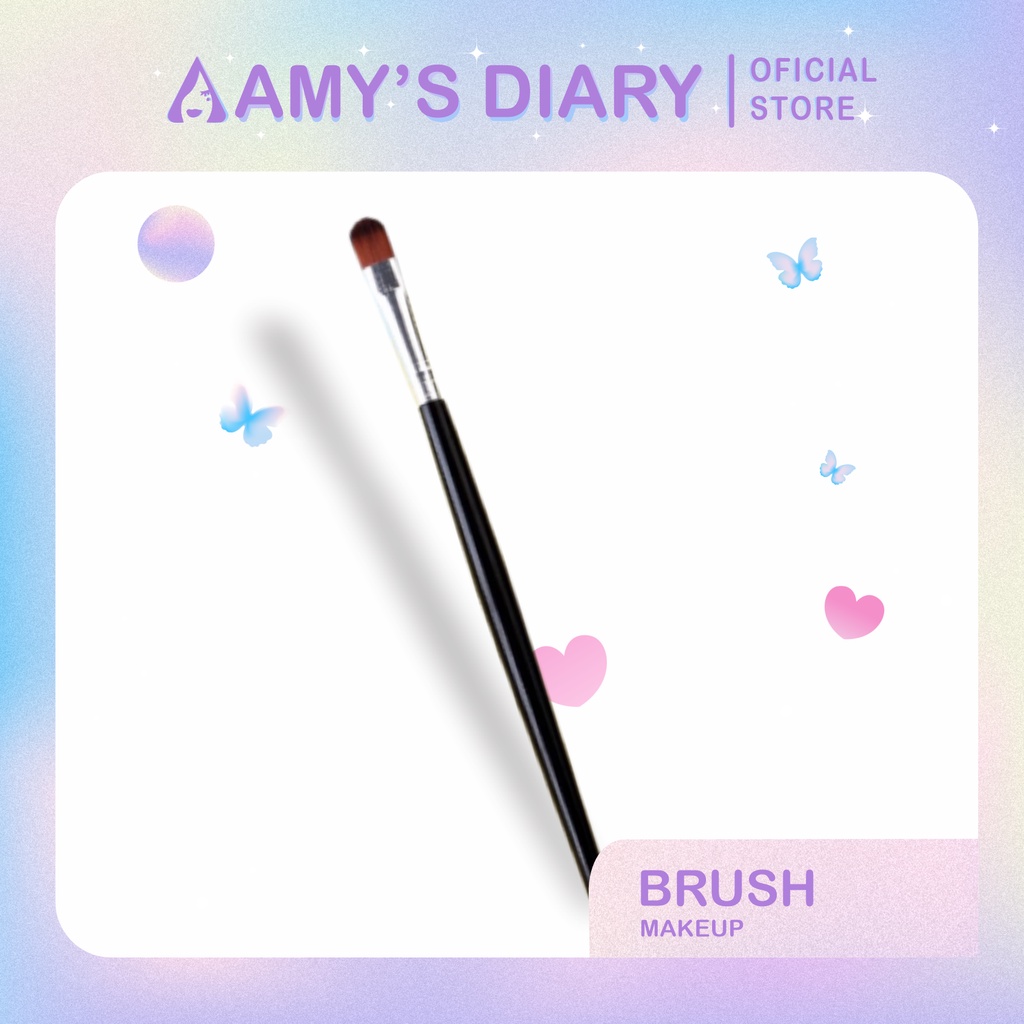 [PAKET HEMAT] Make Up 5 In 1 AMY'S DIARY Eyeliner Masakara Waterproof Eyeshadow Brush Kaca Lipat