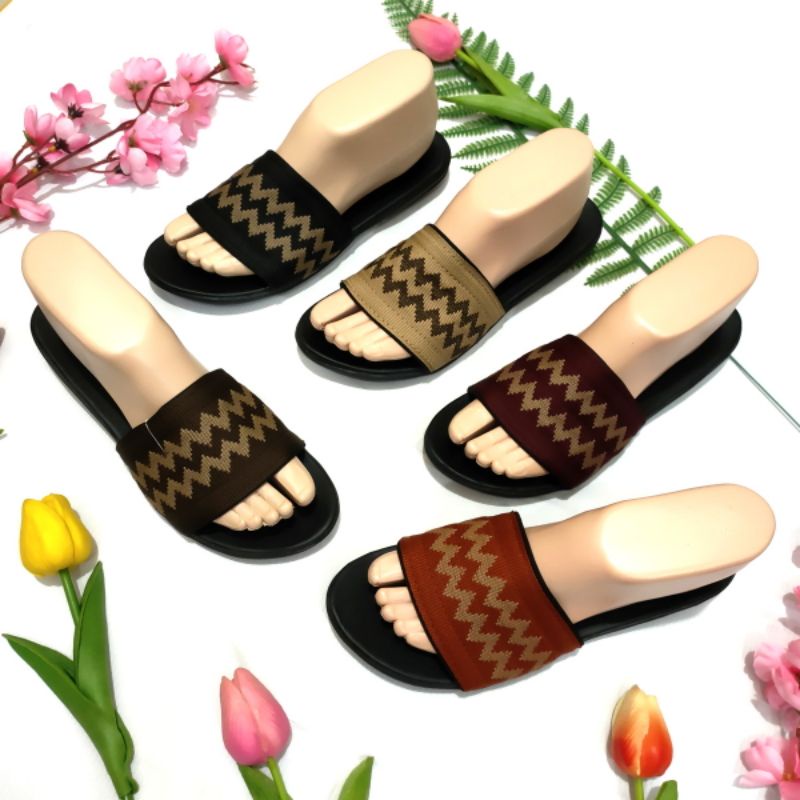 Sandal wanita rajut terbaru Felonie DH 01 kekinian trendy keren elegan murah