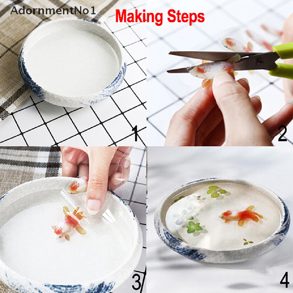 (AdornmentNo1) 3pcs / Set Cetakan Resin Bentuk Ikan Untuk DIY Perhiasan Handmade