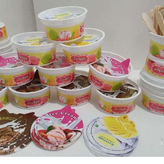 Paket Cup Soobee // paket cup motif 75 mL // paket cup es krim // cup plastik motif // cup es krim