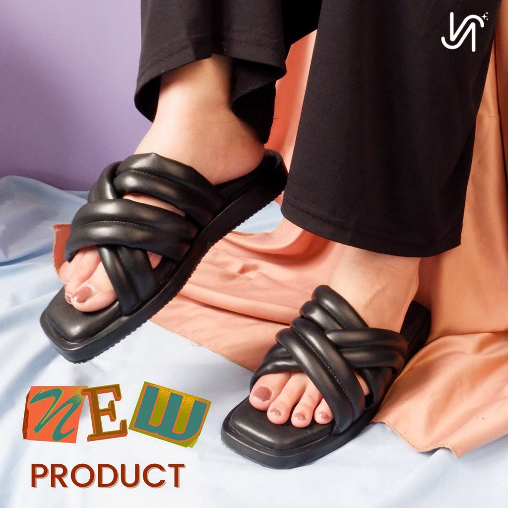NADILASTUFF PILLOW SANDAL NEW 3 BAN sandal Wanita Premium